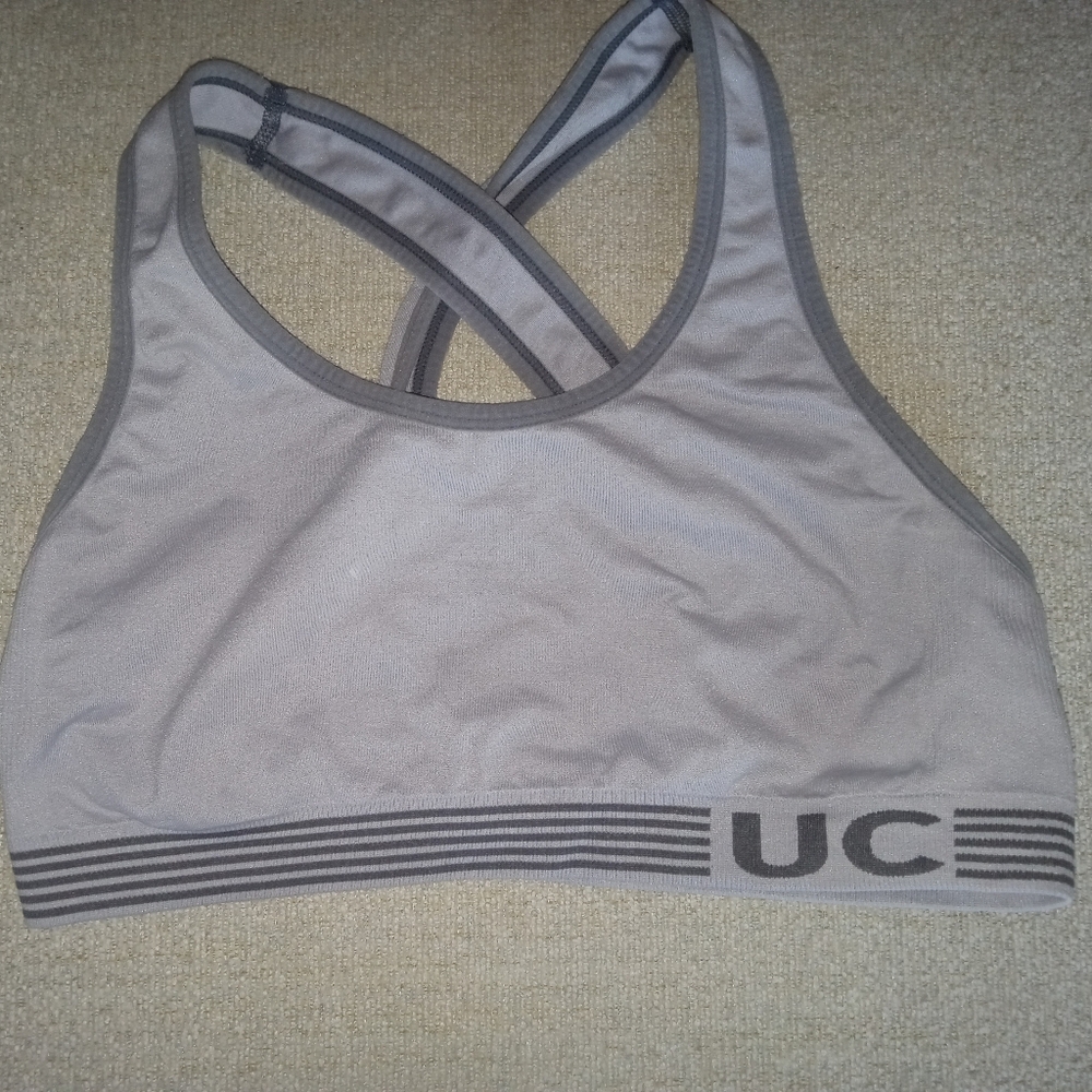 Under Control, women's Gray Sports Bra size large